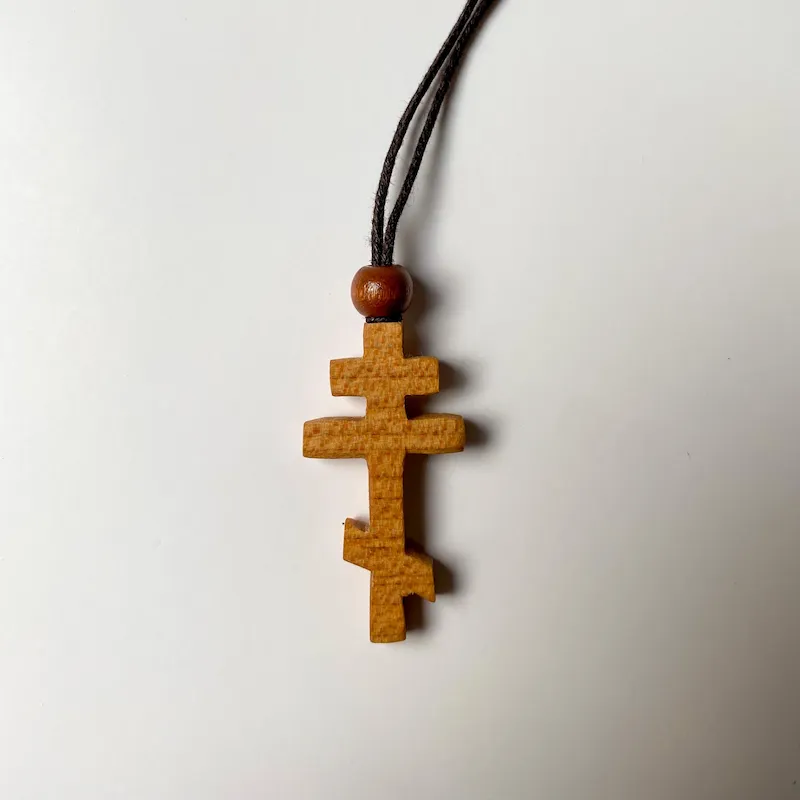 Gallery image of handcrafted wooden Orthodox cross 9